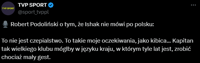Robert Podoliński nt. JĘZYKA POLSKIEGO u kapitana Lecha Poznań!